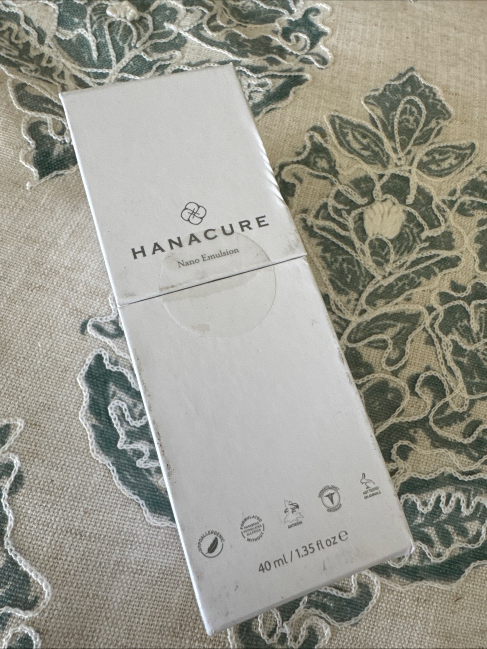 Hanacure Nano Emulsion Moisturizer Advanced Daily Cream Instant Hydration 1.35oz